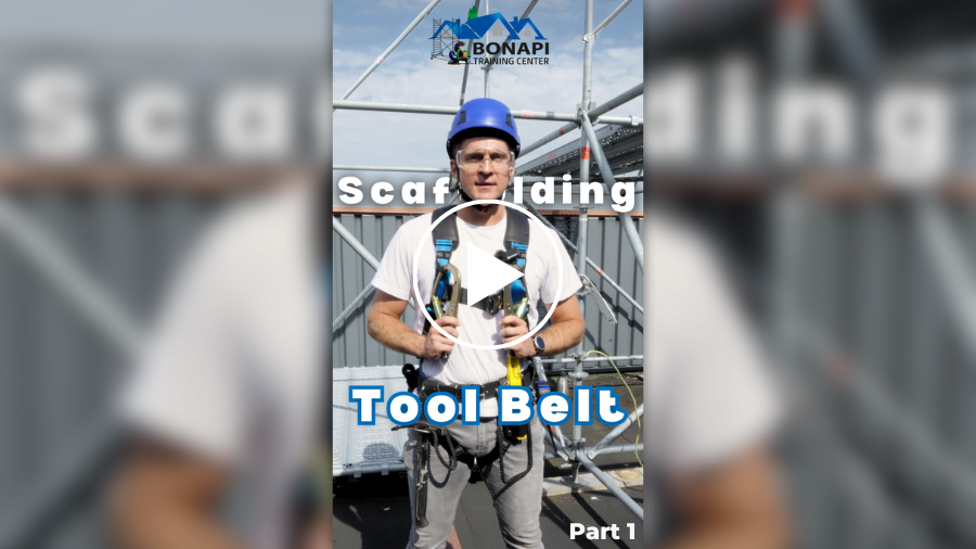 Short video gemaakt voor Bonapi - Scafolding tool belt - part 1