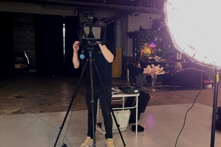 Videoproductie in het studio in Amsterdam - Multiflow Media backstage